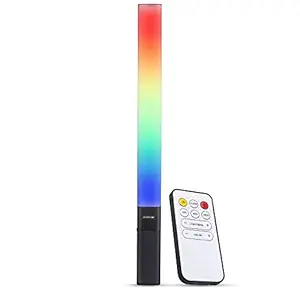 DIGITEK Portable Handheld RGB LED Stick Light Wand with Remote for YouTube, Photo-Shoot, Video Shoot, Live Stream, Makeup & More, Compatible with iPhone/ Android Phones & Cameras (DSL-20W RGB)