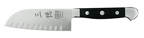 Güde Santoku mit Kulle ALPHA Serie Klingenlänge: 14 cm POM schwarz, 1546/14