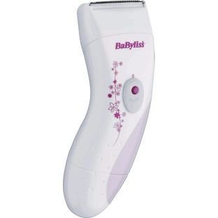 Elegant BaByliss 8663CU Battery Operated Lady Shaver With Full Width Dual Trimmers