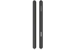 ZOAZR Funda de Silicona para S-Pen de Simple Business para Samsung Galaxy Tab S6 S7 Funda Suave y Duradera para lápiz Funda Antideslizante para lápiz Stylus de Dibujos Animados para Tablet (Black-S6)