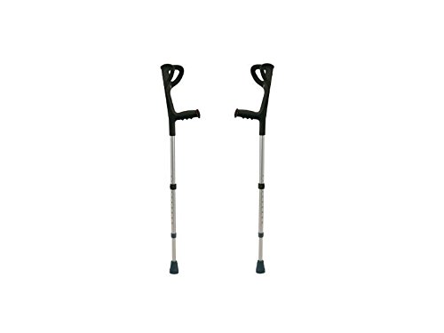 Stampella avambraccio in alluminio anodizzato RP701 nero