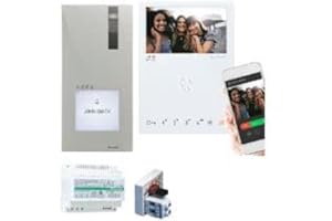 Comelit Video-Gegensprechanlage Quad 2 Drähte und Monitor innen, Mini Freisprecheinrichtung, WLAN, Fernzugriff