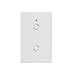 Produktbild HCXD Intelligenter WiFi-Wand-Lichtschalter, 1 2 3 Gang-Note/WiFi / 315 RF/APP Entfernter Intelligenter Hauptwand-Noten-Schalter Arbeitet Mit Alexa,Gang2