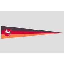 Everflag Langwimpel Niedersachsen Bürgerwappen, 150 Cm – Aus Hochwertigem Flaggentuch, Wetterfest
