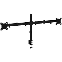 1home Support de Moniteur de 13''-27'' pour Bureau pour 2 moniteurs Moniteur de Bureau réglable en Hauteur inclinable et pivotant Ergonomique - VESA 75x75-100x100 mm