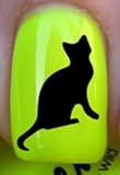 Lurking Cat - Nail Decals by YRNails