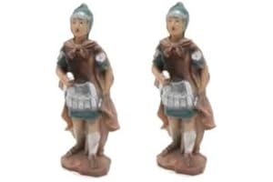 ARIES BOUTIQUE Figura DE BELÉN - General Romano, Soldado, Gladiador, Resina, 10 cm