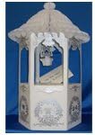 Honeycomb Bell Top Decorated Wishing Well Wedding Card and Money Box