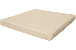 AMANSTYLE LTD Memory Foam Cushion for Office Chair Pain Relief Cushion for Back Support Seat Pad for Office Desk, Gaming Chair, Wheelchair, Car Seat, Tailbone Pain 4cm (Cream, 51 x 48 cm / 20" x 19")