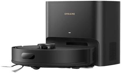 DREAME D20 Air Plus Robot Aspirapolvere Lavapavimenti con 20.000 Pa, Tecnologia Anti-groviglio, Stazione di Svuotamento Automatico, Pulizia di Tappeti/Moquette e Navigazione Intelligente, Nero