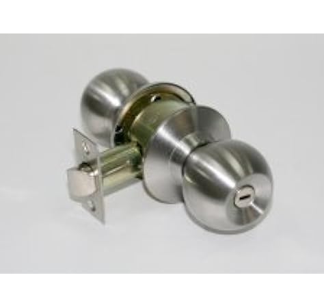 Yale Stainless Steel Round Door Bathroom Lock Standard Size Amazon In Home Improvement