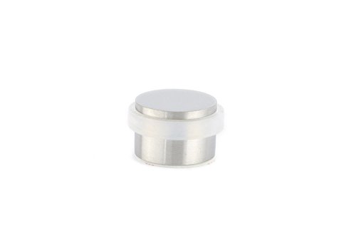 EVI herrajes i-140-b – Door Stop, selbstklebend, Finish matt Inox (Edelstahl) weiß Gummi - 3