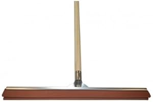 LE PLUS DE L'ENTRETIEN raclette Sol 75 cm Mousse Rouge Pro renforcée avec Manche Bois 1m30