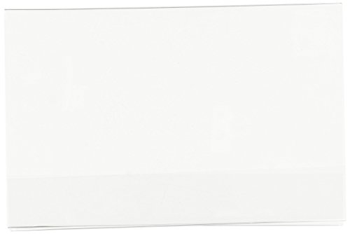Displays2goSet of 25, A-Frame Place Card Holders, 5.5" x 3.5" Signs, Double-Sided, Clear (APETG5535H)