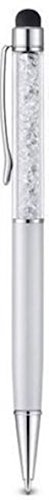 QUALITÄT 2-in-1 Kapazitiver Touchscreen-Stylus und Kugelschreiber mit Swarovski-Kristallen. GRATIS-KULI-MINE (SILBER) - 2