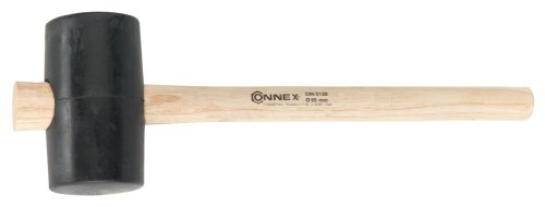 Connex COX625004 Gummihammer 75 mm, mit Holzstiel