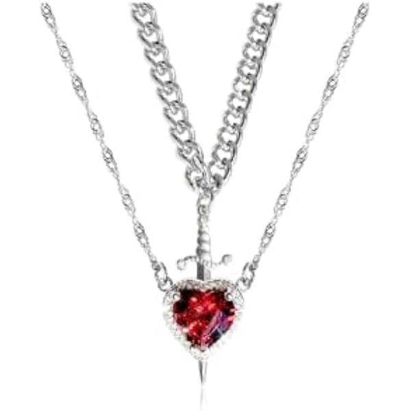Collana Magnetica A Cuore Per Coppia - Ti Amo In 100 Lingue - Gioielli Abbinati Per Lui E Lei, Regalo San Valentino
