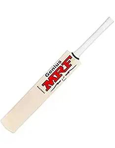 MRF Genius Virat Kohli bat|Full-Size| for 11-14 Years Boys/Girls|Tennis Bat Without Cover|Under 500 Poplar Willow Cricket Bat (950-1100 g)