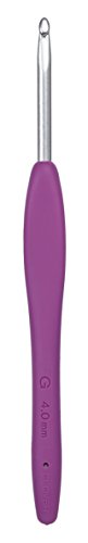 Clover 1045 Häkelnadeln Amour, Stahl, 4,00 mm, lila - 3