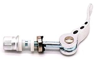 CARBONENMY Lot de 2 colliers de serrage rapide pour vélo - Couleur : argenté - M6 x 55 mm