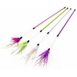 Karlie Flamingo 47847 Katzenspielzeug 4 x Spielstick RUMBA 75cm