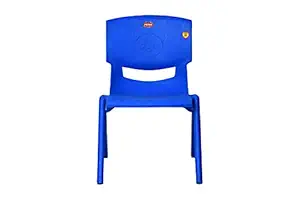 Prima Baby Plastic Chair 120 Strong Durable and Comfortable with Backrest for | Kids | Study | Play for Home/School/Dining for 2 to 6 Years Age, Blue Color