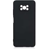 Spia Xiaomi Poco X3 ile uyumlu Kılıf Siyah Lansman Kapak Orijinal Esnek Dayanıklı Darbe Karşıtı Koruyucu Yeni Nesil Tasarım (