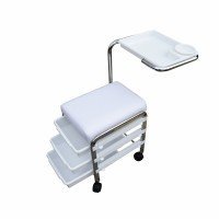 Tabouret de manucure BREVIS - 3 tiroirs + 1 tablette by Weelko