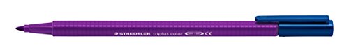 Staedtler 323 TB26 Fasermaler Triplus Color (ergonomische Dreikantform, stabile Spitze, Strichbreite 1.0 mm, leicht auswaschbar, Etui mit 26 farblich sortierten Fasermalern) - 2