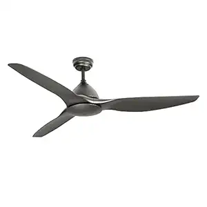 Calmo Contemporary 64 inch Matte Black Finish Ceiling Fan-S64-317