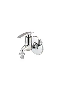 SMILE Foam Flow Water Tap for Bathroom, Kitchen, Wash Basin, Kitchen Sink - Stainless Brass Chrome Finish, 1 Pcs (Silver) (MAX_2ND_L14)