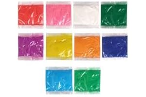 Yuktha Eternals Festival Rangoli Colors - Set of 10 Pouches Beautiful Colours (Multicolour)