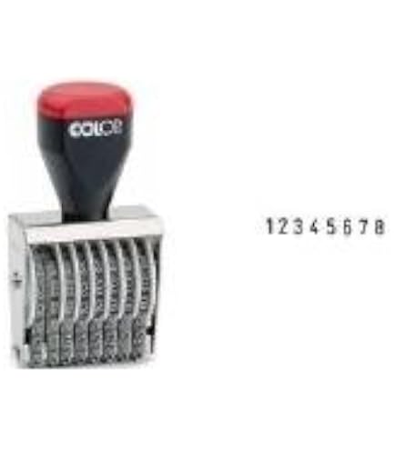 Timbro Numeratore Trodat Classic 15186 – 18 Mm, 6 Colonne, Regolazione A Rotelle, Corpo In Metallo