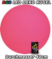 LED RGB Gartenkugel 50cm mit Farbwechsel für Garten o. Wohnbereich - 3