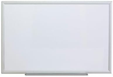 Universal One Dry Erase Board, Melamine, 36 x 24, Aluminum Frame by Universal One