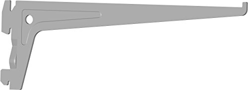 Element System Pro-Support Bracket Single Row, Pack of 2, 7 CM, 3 colours, length 25 CM for Shelving System, 18133-00008 White Aluminium Wall Rail