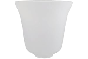 Tulipa de cristal ARIEL 14x15cm mate apertura 4,5cm Latiendadeelectricidad