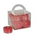 Produktbild 12 Teelichte Ø 38 mm, Höhe: 18 mm rot in Polycarbonathülle, durchgefärbt, Papstar 10469