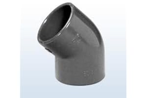 UNIQUE KOI Winkel 45°, 50 mm aus PVC