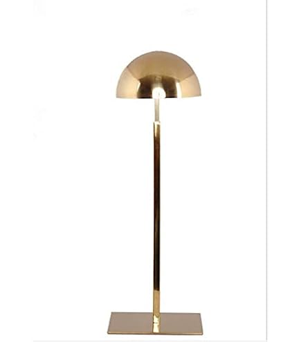 Présentoir à Chapeaux Réglable En Métal Noir Demi-Cercle - Hauteur 28 à 48 Cm