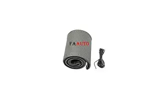 Faauto Leatherite Grey Car Steering Cover(Dotted Pattern) Car Steering Wheel Cover Universal for Maruti Suzuki Swift Dzire