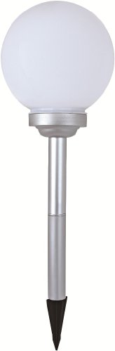 2er Set LED Solarkugel Marla Solarleuchte Gartenleuchte mit Erdspieß, Durchmesser 20 + 30cm Gartenkugel Kugelleuchte - 2