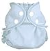 AppleCheeks Washable Nappy Wrap and Organic Cotton/Bamboo Insert 2 Piece Bundle - Forget-Me-Not Size 1 (7-20lb approx)