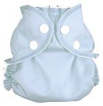 AppleCheeks Washable Nappy Wrap and Organic Cotton/Bamboo Insert 2 Piece Bundle - Forget-Me-Not Size 1 (7-20lb approx)