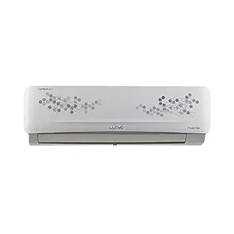 Lloyd 1.4 Ton 3 Star Inverter Split AC with Anti-Viral Filter (GLS17I36WRBP, 100% Copper, White with Geometric Print & Silver Deco Strip)