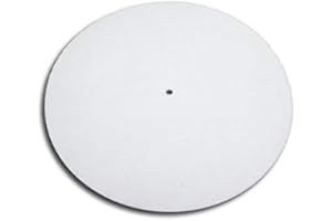 Twist4 Slipmats Plattentellerauflage aus Filz für LP Vinyl Schallplatten - twist4® (weiß, 2 Stück)