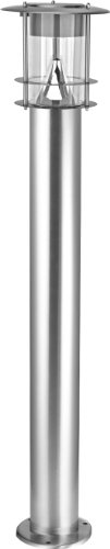 Best Season LED-Solar-Wegleuchte, Edelstahl, circa 78 x 14 cm, 6 warm weiß LED extrabright, mit Solarpanel, inklusive Akku outdoor, silber 477-74 - 2
