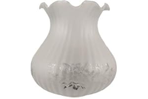 Latiendadeelectricidad Tulipa de Cristal Cristina Mate 14x13cm Boca 5cm LTDE 92-X