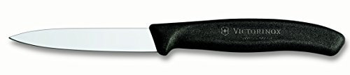 Victorinox 6.7603 Gemüsemesser SwissClassic, Mittelspitz 8 cm, schwarz