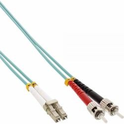 InLine 88151O LWL Duplex Kabel (LC/ST, 50/125 µm, OM3, 15 m)